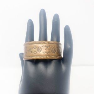 660 Vintage Bell Trading Post solid copper storyteller bracelet